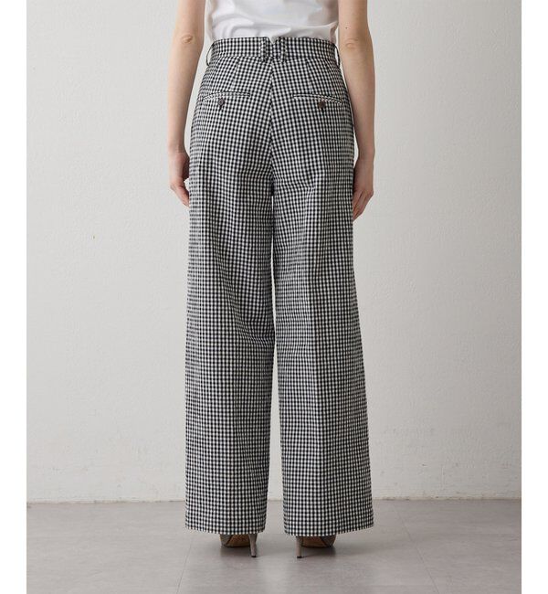 Drawing Numbers「【Drawing Numbers】オーガニックコットンチェックワイドパンツ」|チノ|
