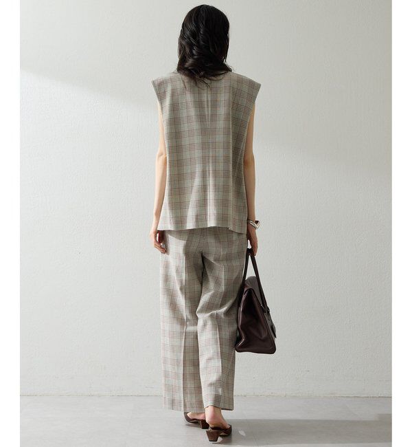  「コットンチェックジレ」|ベスト・ジレ|