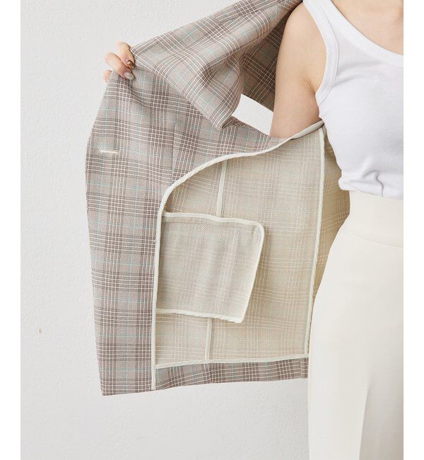  「コットンチェックジレ」|ベスト・ジレ|