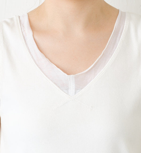  「Vネックタンクトップ」|Tシャツ・カットソー|