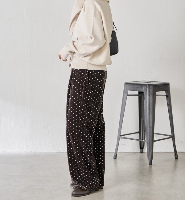  「	グリッタードットベロアキャミセットアップ」|ワンピース|