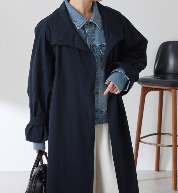  「【手洗いできる/撥水/軽量/ストレッチ】撥水スタンドネックコート」|その他|