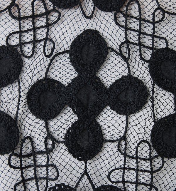  「【＋１アイテム】モチーフレース2WAYベスト」|シャツ・ブラウス|