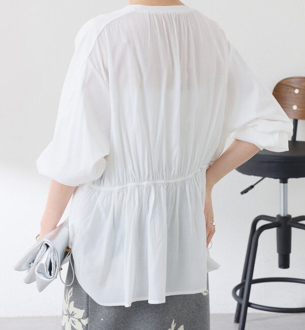 「ドッキング裾ドロストカットソー」|Tシャツ・カットソー|