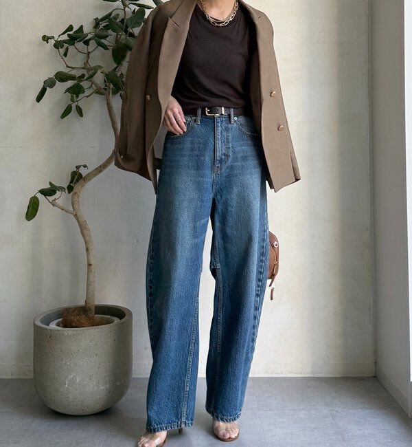  「【ベストセラーアイテム】カーブデニム」|デニム|