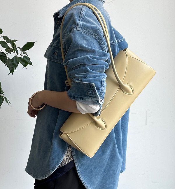  「【WEB限定】横長フラップショルダー」|トートバッグ|