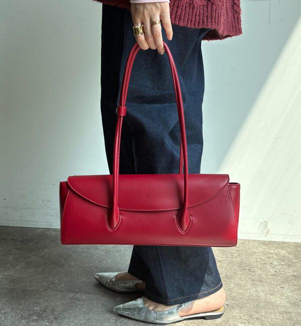  「【WEB限定】横長フラップショルダー」|トートバッグ|