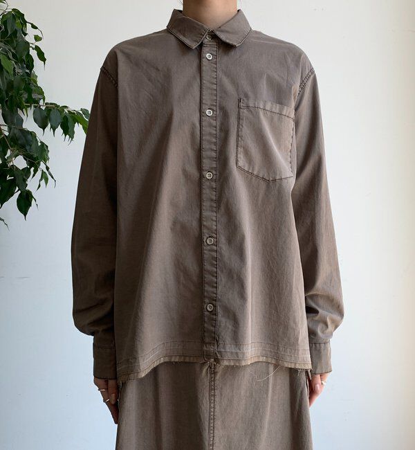  「リヨセルピグメントビッグシャツ」|シャツ・ブラウス|