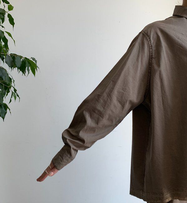  「リヨセルピグメントビッグシャツ」|シャツ・ブラウス|