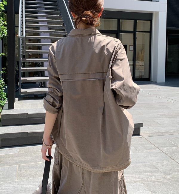  「リヨセルピグメントビッグシャツ」|シャツ・ブラウス|