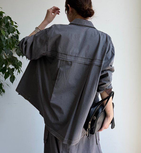  「リヨセルピグメントビッグシャツ」|シャツ・ブラウス|