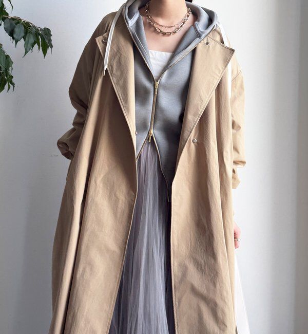  「袖リブライトコート」|その他|キャメル