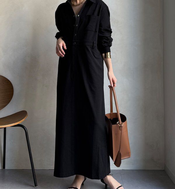  「スウェットワンピース」|ワンピース|ブラック