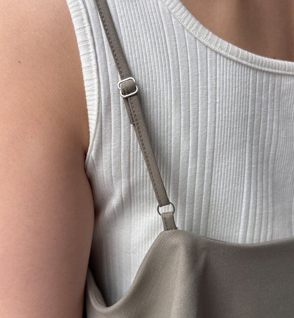  「【セットアップ可能】ドライタッチフリルキャミ」|シャツ・ブラウス|