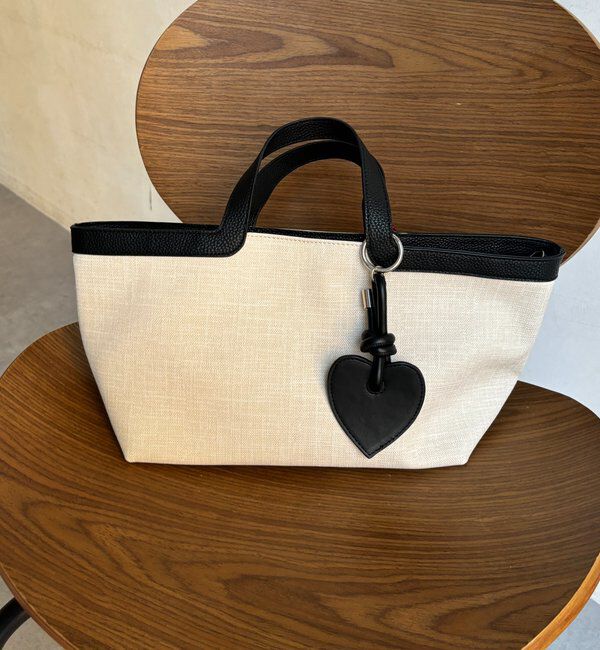  「ハートチャーム付トートバッグ」|トートバッグ|