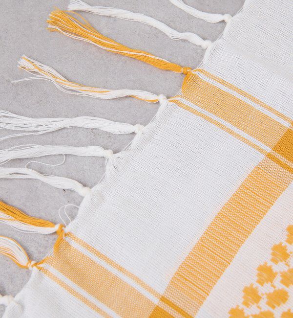  「コットンスクエアジャガードストール」|マフラー|