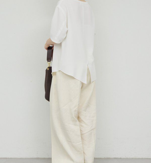  「バックスリットハーフスリーブブラウス」|シャツ・ブラウス|