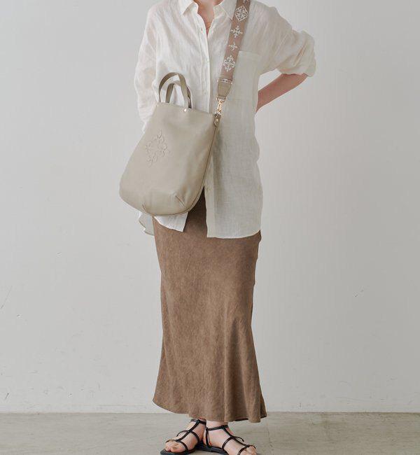  「スリム2WAYトートバッグ <エンボスモノグラム>」|トートバッグ|