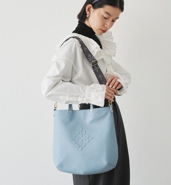  「スリム2WAYトートバッグ <エンボスモノグラム>」|トートバッグ|