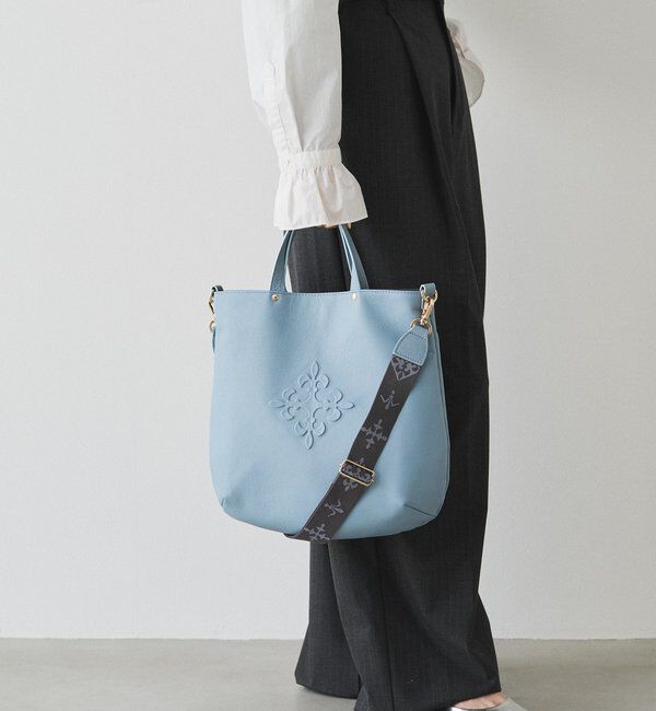  「スリム2WAYトートバッグ <エンボスモノグラム>」|トートバッグ|
