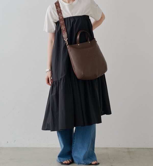  「スリム2WAYトートバッグ <エンボスモノグラム>」|トートバッグ|