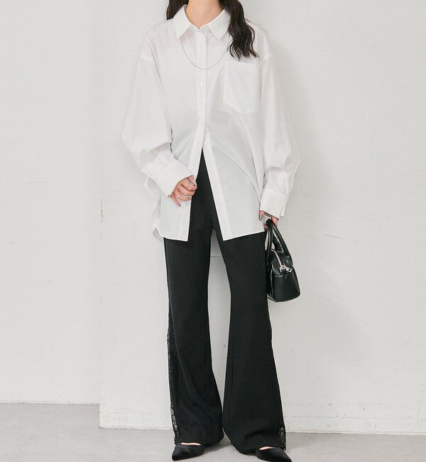  「ボタンレイヤードBIGシャツ」|シャツ・ブラウス|