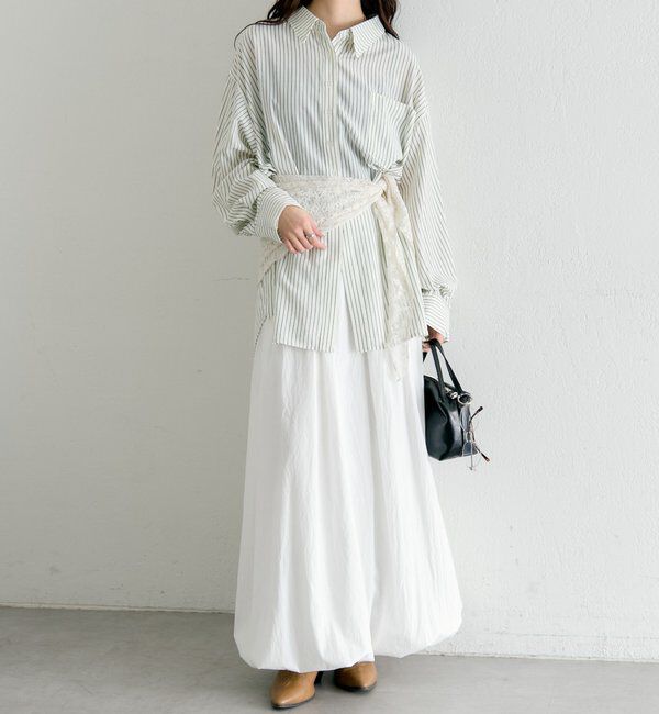  「ボタンレイヤードBIGシャツ」|シャツ・ブラウス|