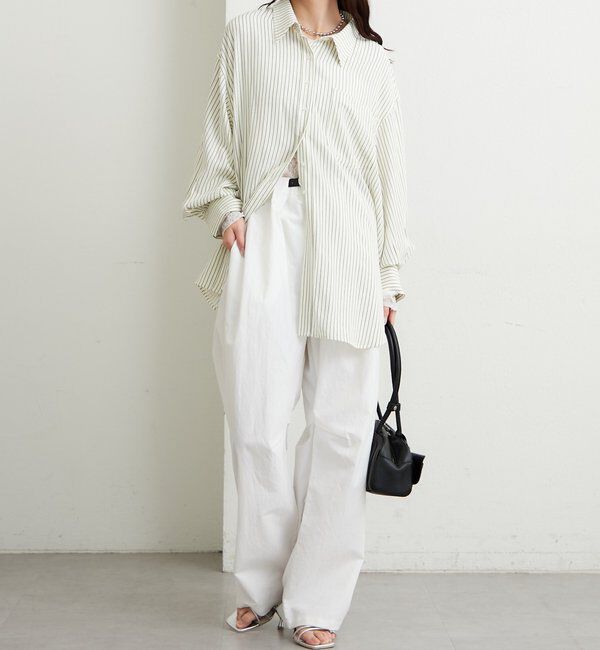  「ボタンレイヤードBIGシャツ」|シャツ・ブラウス|