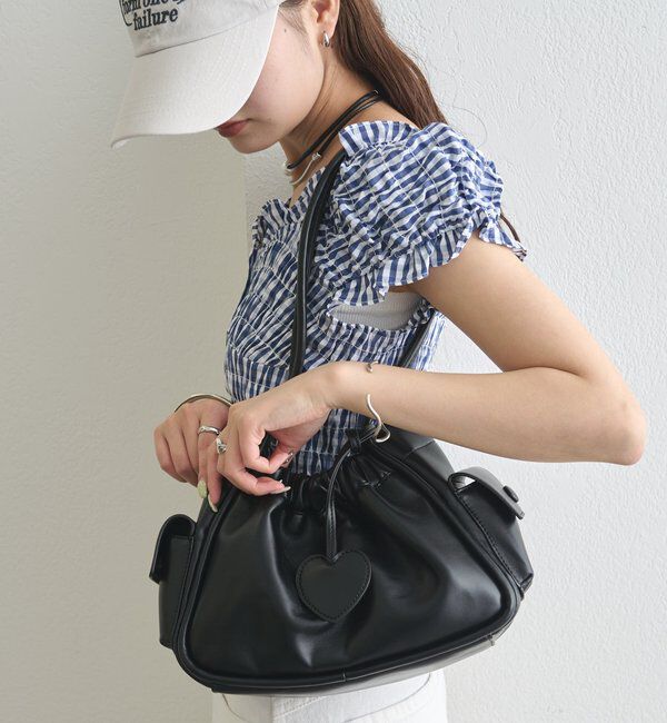  「ハートチャーム付きコンビBAG」|トートバッグ|