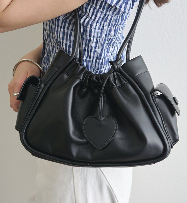  「ハートチャーム付きコンビBAG」|トートバッグ|