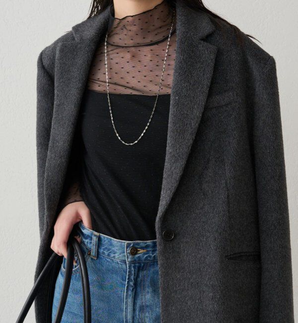  「シアーチュールハイネックプルオーバー」|Tシャツ・カットソー|