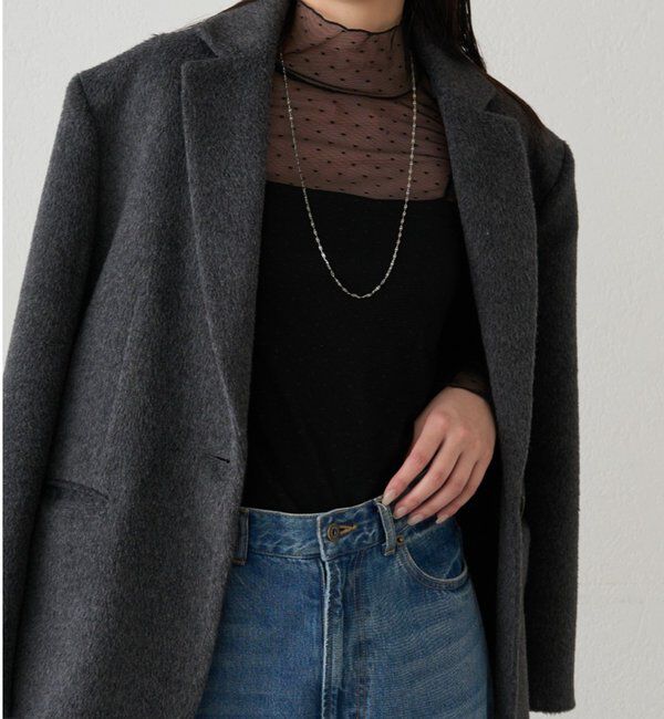  「シアーチュールハイネックプルオーバー」|Tシャツ・カットソー|