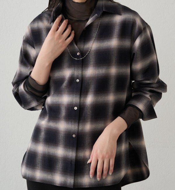  「シアーチュールハイネックプルオーバー」|Tシャツ・カットソー|