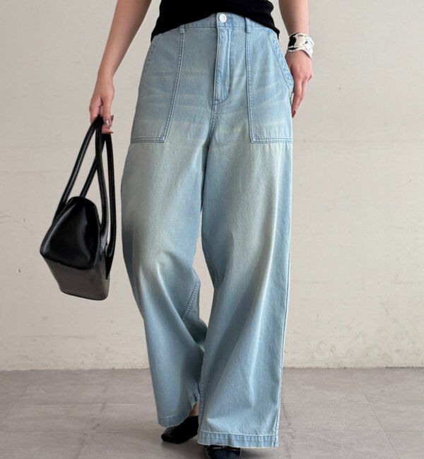  「ベイカーデニムパンツ」|デニム|