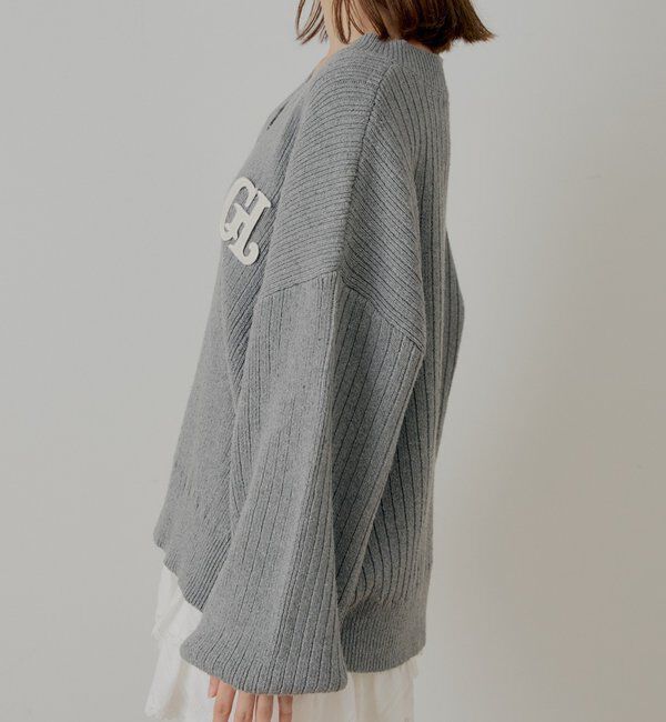  「【セットアップ対応】Vネックルーズニット」|ニット・セーター|