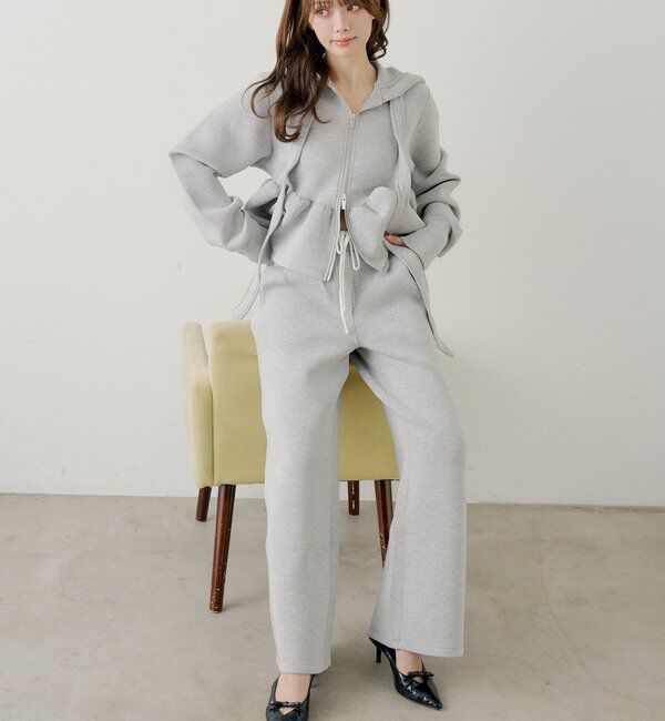  「【SALON by Chico/セットアップ対応】ダブルタックスウェットストレー」|チノ|