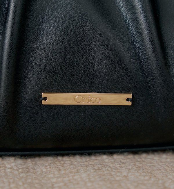  「チャーム付きタックデザインボストンバッグ」|ボストンバッグ|