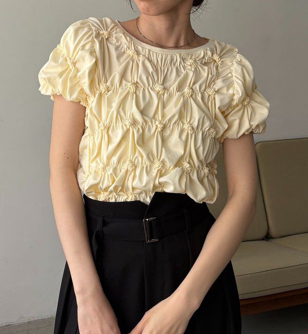  「【新色イエロー・チャコールグレー】シャーリングホイップＴ」|Tシャツ・カットソー|