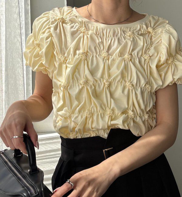  「【新色イエロー・チャコールグレー】シャーリングホイップＴ」|Tシャツ・カットソー|