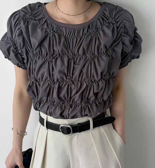  「【新色イエロー・チャコールグレー】シャーリングホイップＴ」|Tシャツ・カットソー|