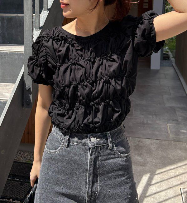  「【新色イエロー・チャコールグレー】シャーリングホイップＴ」|Tシャツ・カットソー|