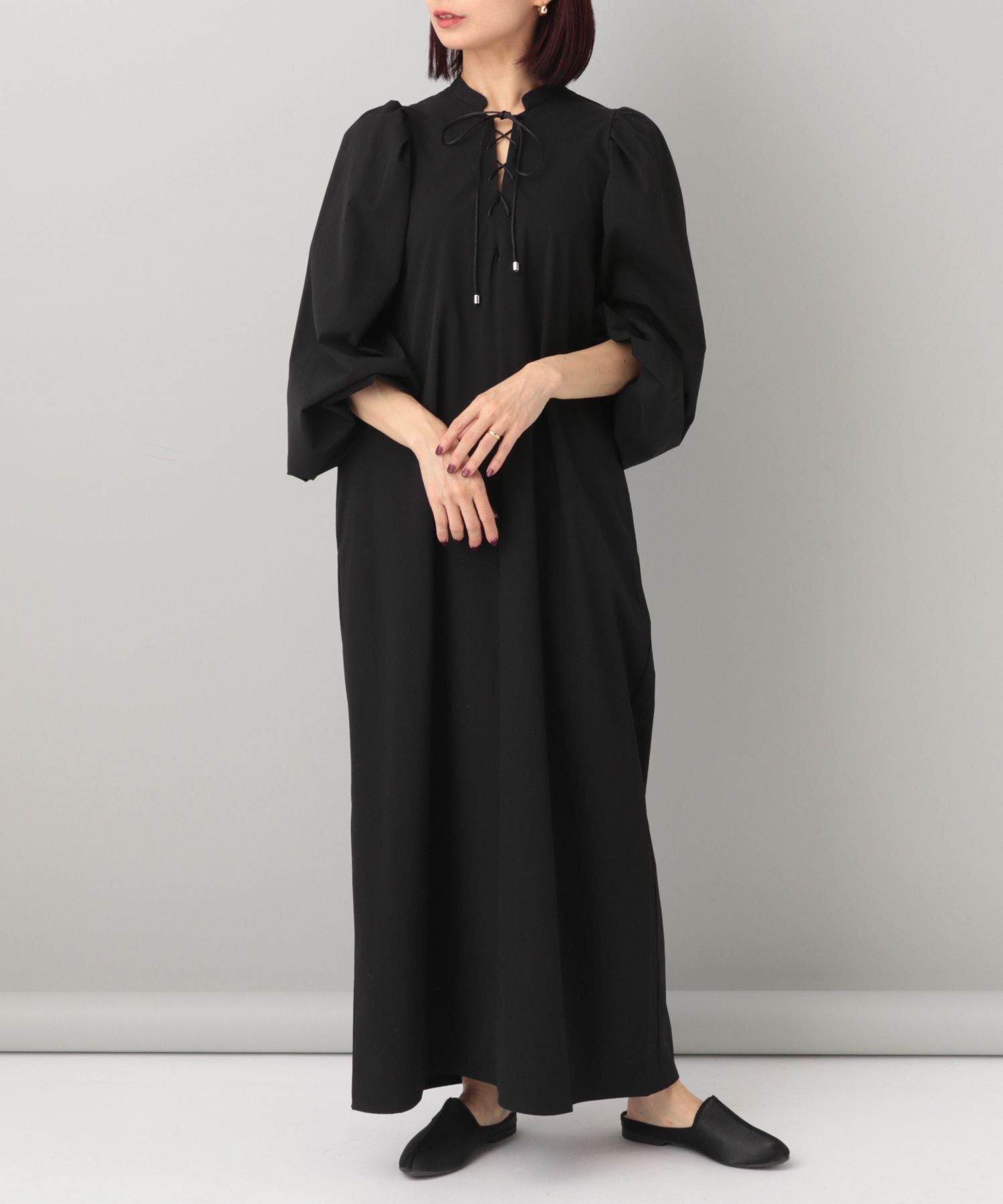 A part by 「【e/rm】レースアップドレス」|ワンピース|