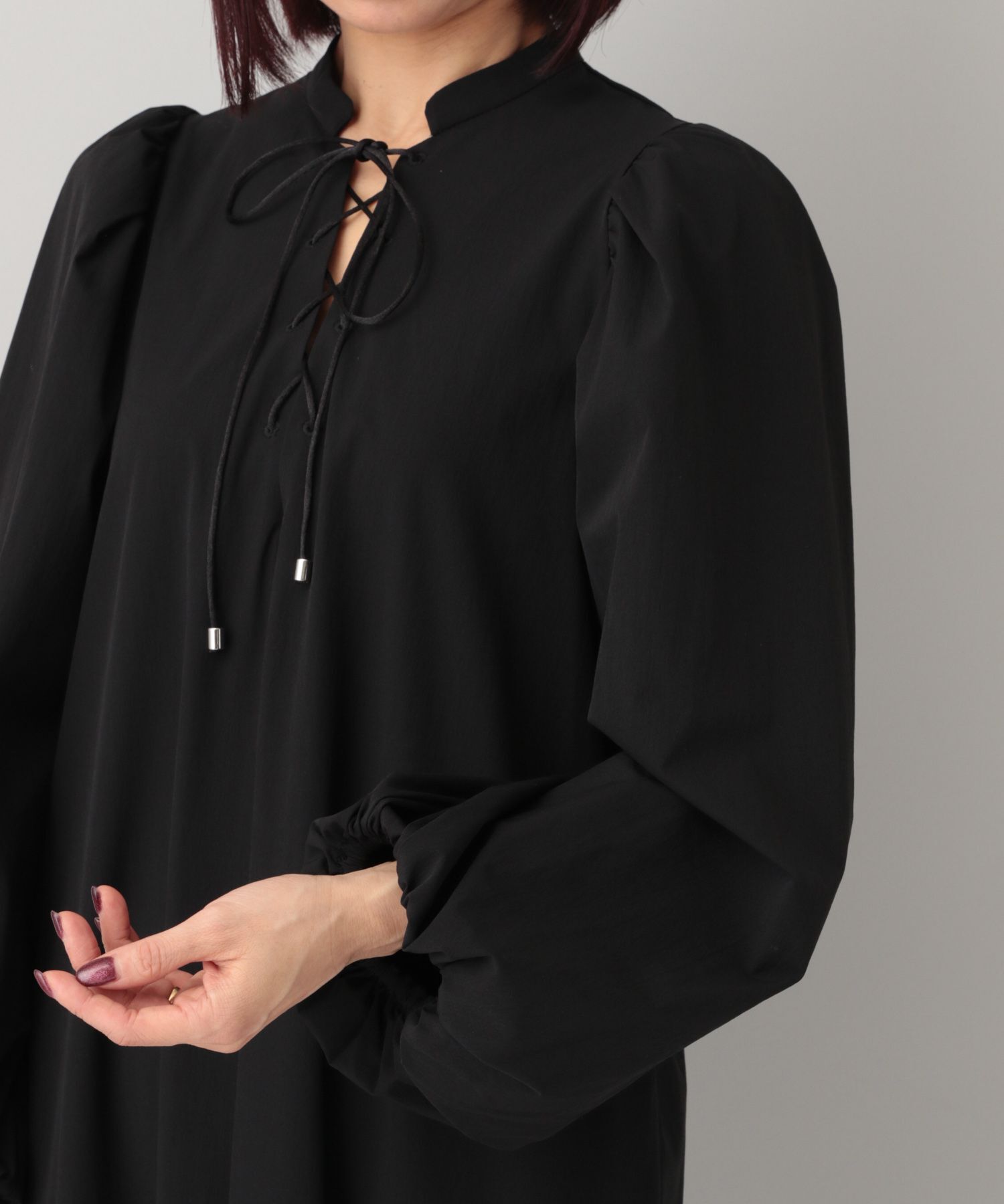 A part by 「【e/rm】レースアップドレス」|ワンピース|