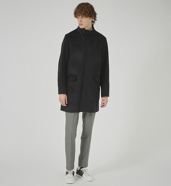 ABAHOUSE「【毛玉レス】ウール調メルトン スタンドコート」|その他|