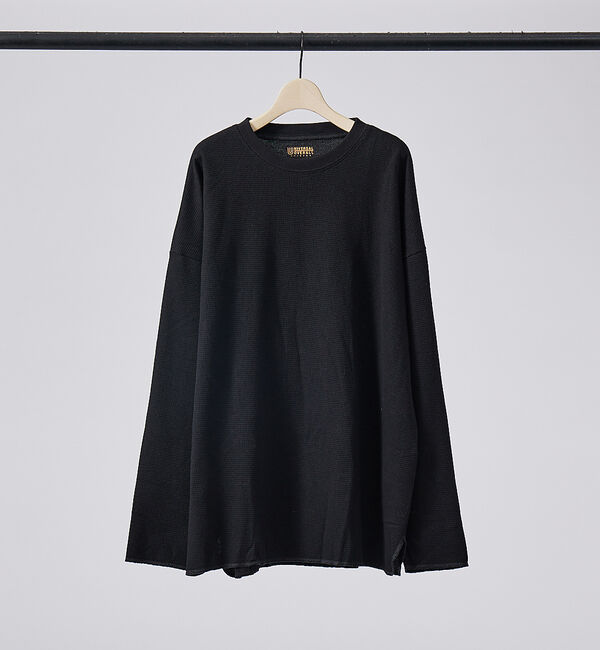 ABAHOUSE「【UNIVERSAL OVERALL / ユニバーサル オーバーオール】ルーズフ」|Tシャツ・カットソー|ブラック