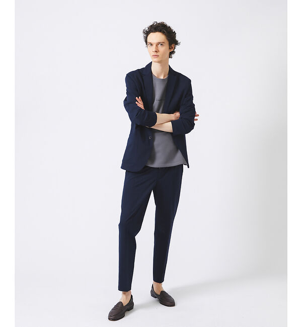 ABAHOUSE「【セットアップ対応/接触冷感】ハイブリット リラックス スラックス」|スラックス|