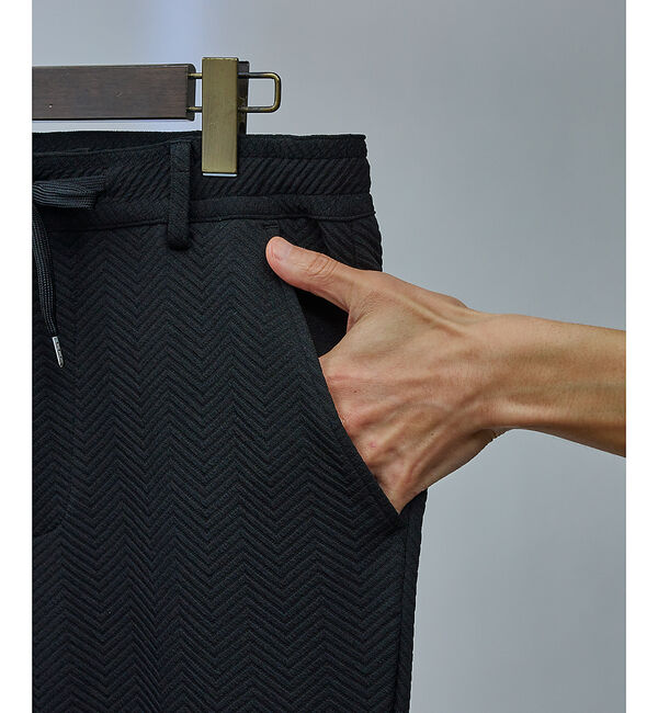 ABAHOUSE「【セットアップ対応】フクレジャガード へリンボン柄 スラックス」|スラックス|