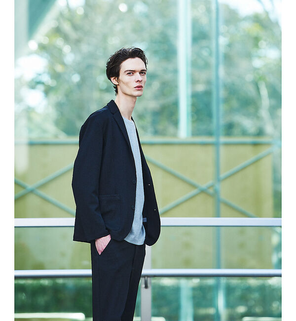 ABAHOUSE「【セットアップ対応】フクレジャガード へリンボーン柄 ジャケット」|テーラードジャケット|