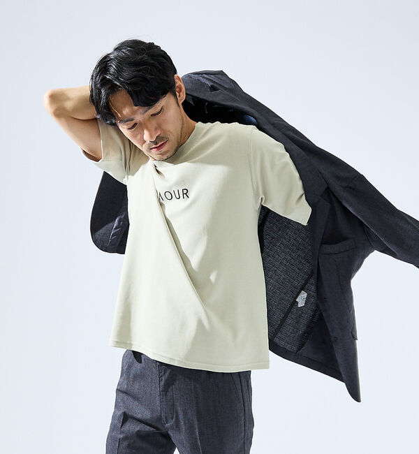 ABAHOUSE「【上下2点セット/セットアップ対応】吸水速乾 リネンライク セットアップ / ス」|スーツ|