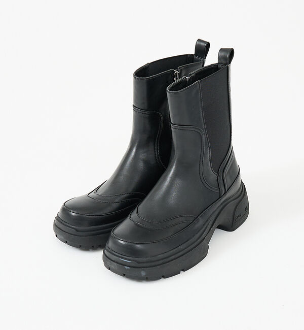 ABAHOUSE「【PAES /ペイズ】LEATER BOOTS AW01/レザーブーツ」|ショートブーツ|